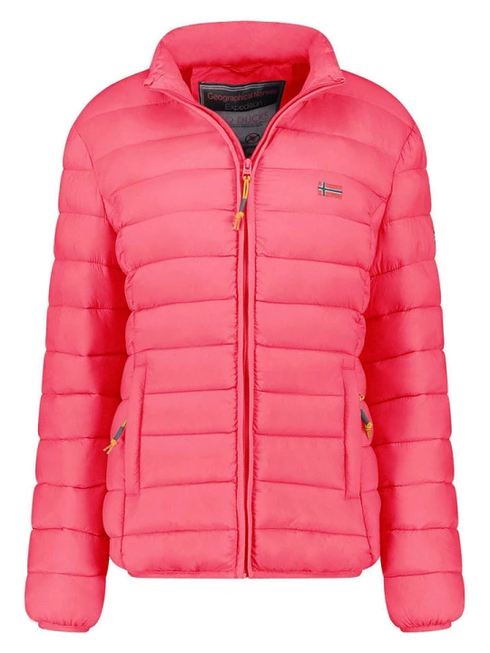 Zdjęcie produktu Geographical Norway Kurtka pikowana "Atikolor" w kolorze różowym rozmiar: S