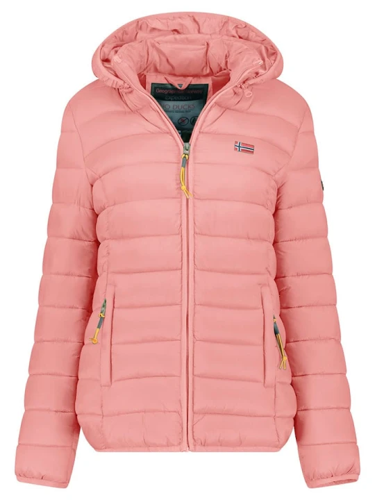 Zdjęcie produktu Geographical Norway Kurtka pikowana "Atikolor" w kolorze różowym rozmiar: S