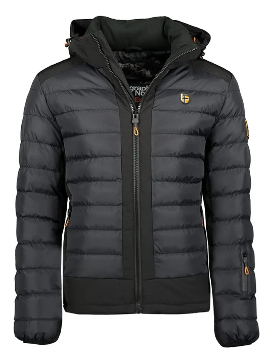 Zdjęcie produktu Geographical Norway Kurtka pikowana "Aurelien" w kolorze czarnym rozmiar: 140
