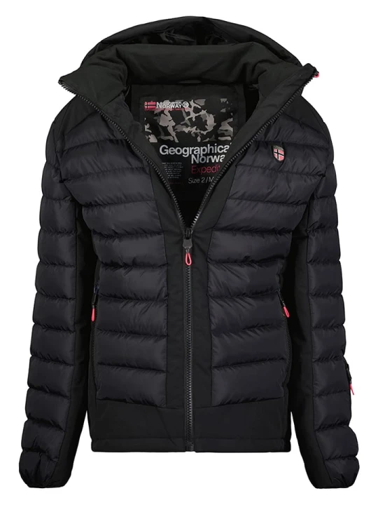 Zdjęcie produktu Geographical Norway Kurtka pikowana "Aurelien" w kolorze czarnym rozmiar: L