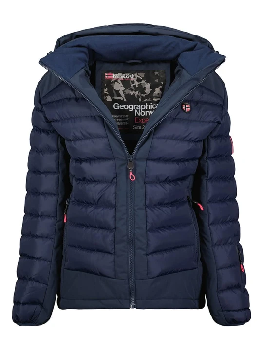 Zdjęcie produktu Geographical Norway Kurtka pikowana "Aurelien" w kolorze granatowym rozmiar: L