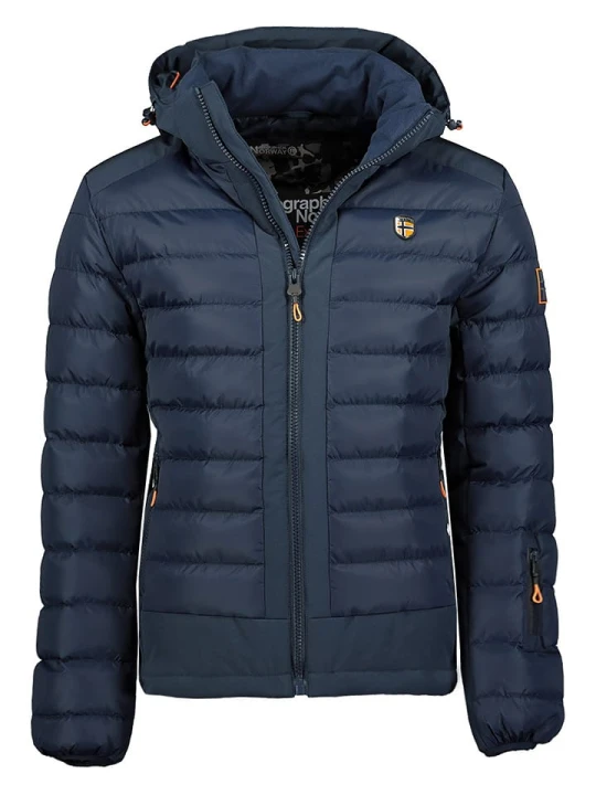 Zdjęcie produktu Geographical Norway Kurtka pikowana "Aurelien" w kolorze granatowym rozmiar: XXL