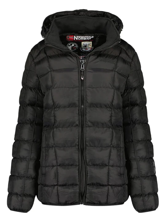 Zdjęcie produktu Geographical Norway Kurtka pikowana "Babette" w kolorze czarnym rozmiar: L