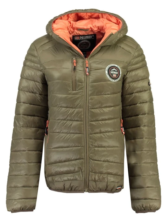 Zdjęcie produktu Geographical Norway Kurtka pikowana "Bambway" w kolorze khaki rozmiar: M