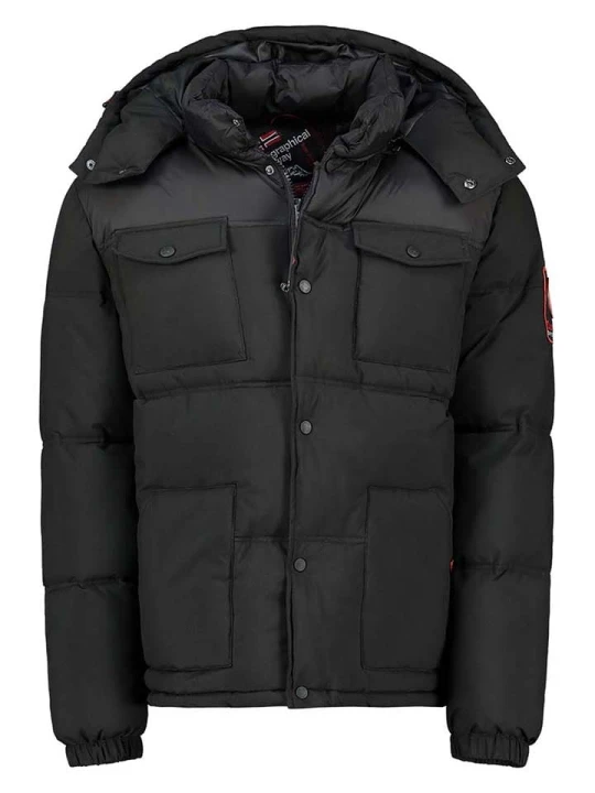 Zdjęcie produktu Geographical Norway Kurtka pikowana "Bareda" w kolorze czarnym rozmiar: L