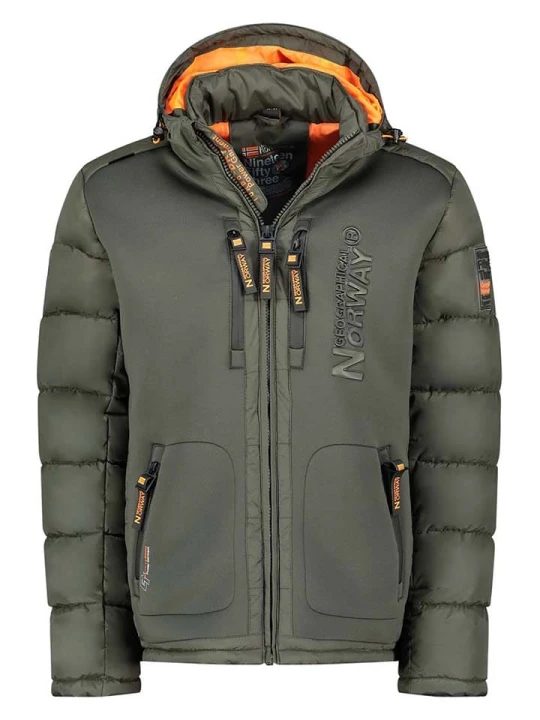 Zdjęcie produktu Geographical Norway Kurtka pikowana "Beachwood" w kolorze khaki rozmiar: S