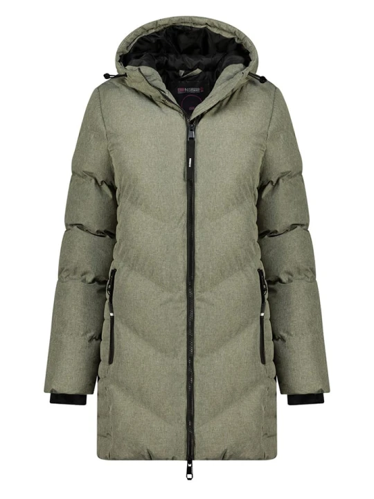 Zdjęcie produktu Geographical Norway Kurtka pikowana "Bisous" w kolorze khaki rozmiar: S