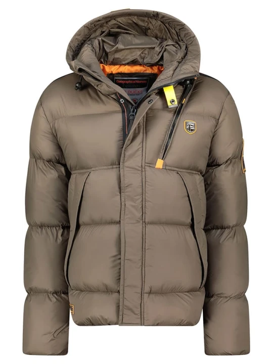 Zdjęcie produktu Geographical Norway Kurtka pikowana "Bodir" w kolorze szarobrązowym rozmiar: S