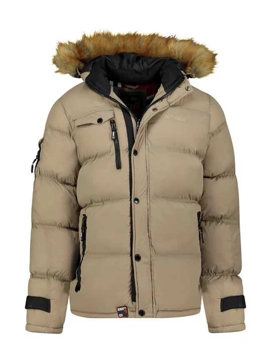 Zdjęcie produktu Geographical Norway Kurtka pikowana "Bonap" w kolorze beżowym rozmiar: XL