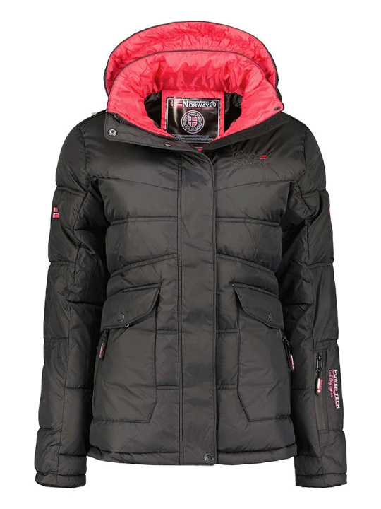 Zdjęcie produktu Geographical Norway Kurtka pikowana "Bonixe" w kolorze czarnym rozmiar: L
