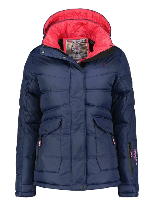 Zdjęcie produktu Geographical Norway Kurtka pikowana "Bonixe" w kolorze granatowym rozmiar: XL