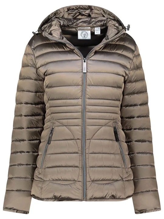 Zdjęcie produktu Geographical Norway Kurtka pikowana "Breezi" w kolorze szarobrązowym rozmiar: M