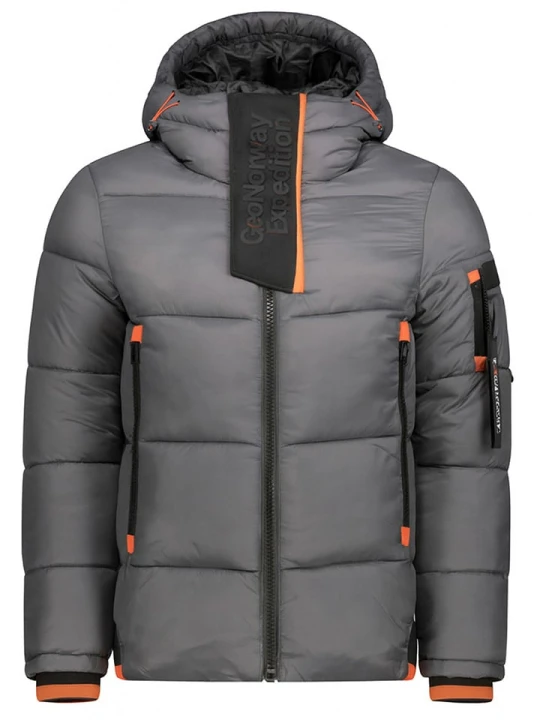Zdjęcie produktu Geographical Norway Kurtka pikowana "Calix" w kolorze szarym rozmiar: 128