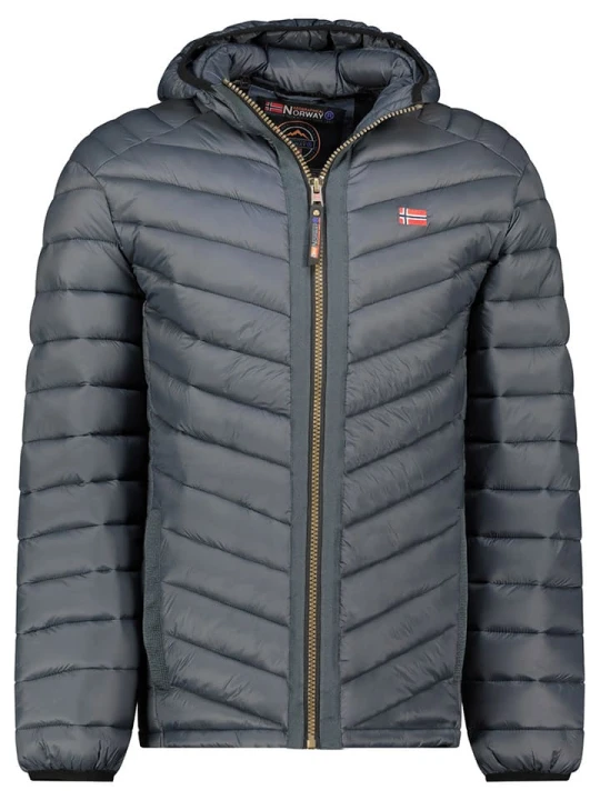 Zdjęcie produktu Geographical Norway Kurtka pikowana "Carliti hood" w kolorze antracytowym rozmiar: 176
