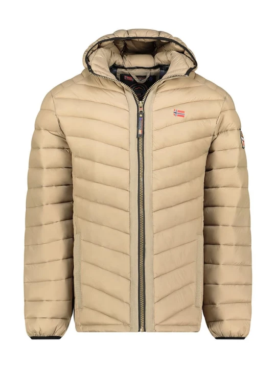 Zdjęcie produktu Geographical Norway Kurtka pikowana "Carliti" w kolorze beżowym rozmiar: L