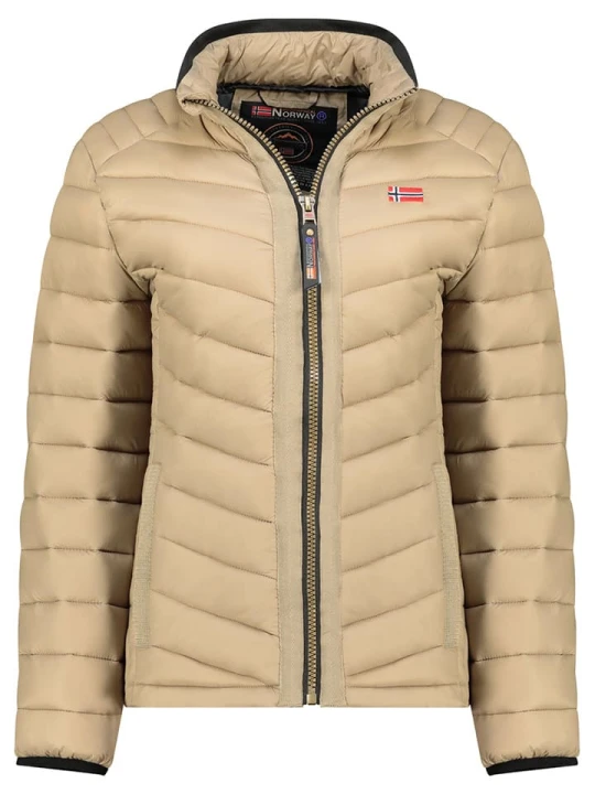 Zdjęcie produktu Geographical Norway Kurtka pikowana "Carliti" w kolorze beżowym rozmiar: S