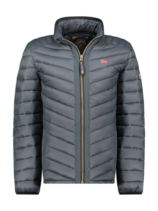 Zdjęcie produktu Geographical Norway Kurtka pikowana "Carliti " w kolorze ciemnoszarym rozmiar: M
