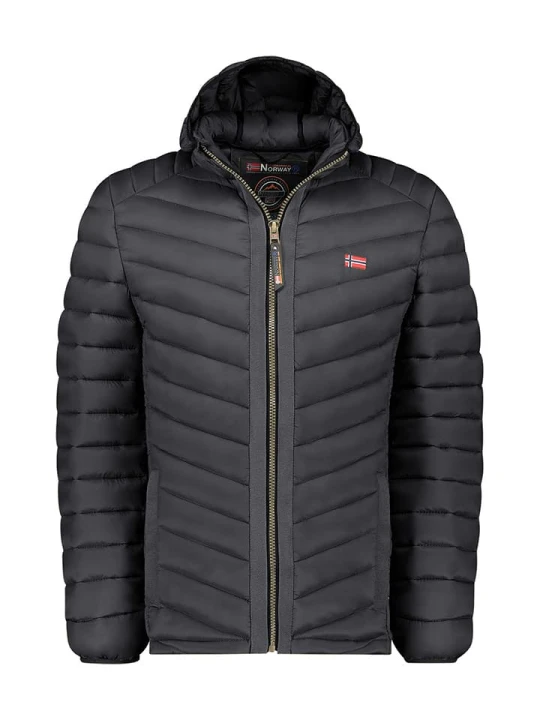 Zdjęcie produktu Geographical Norway Kurtka pikowana "Carliti" w kolorze czarnym rozmiar: 176