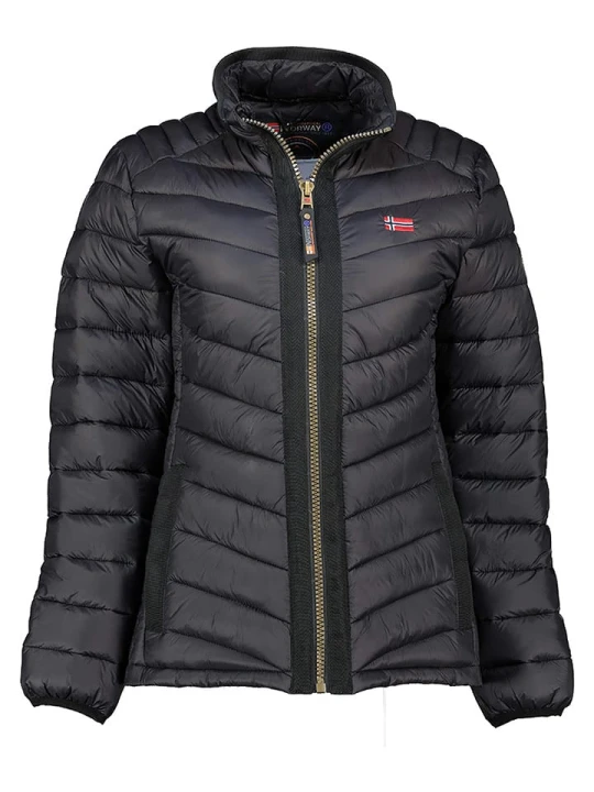 Zdjęcie produktu Geographical Norway Kurtka pikowana "Carliti" w kolorze czarnym rozmiar: L