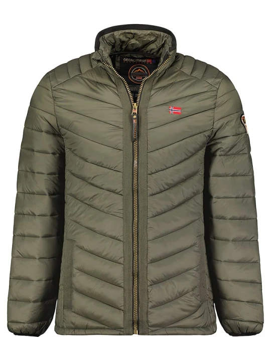 Zdjęcie produktu Geographical Norway Kurtka pikowana "Carliti" w kolorze oliwkowym rozmiar: XXL