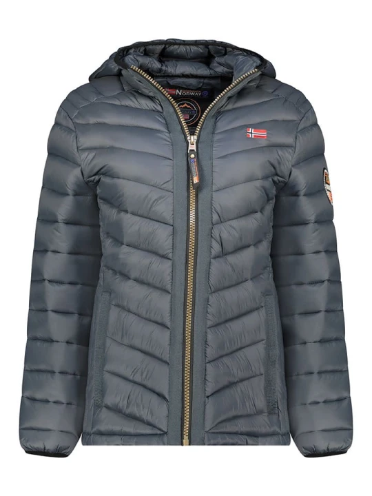 Zdjęcie produktu Geographical Norway Kurtka pikowana "Carliti" w kolorze szarym rozmiar: S