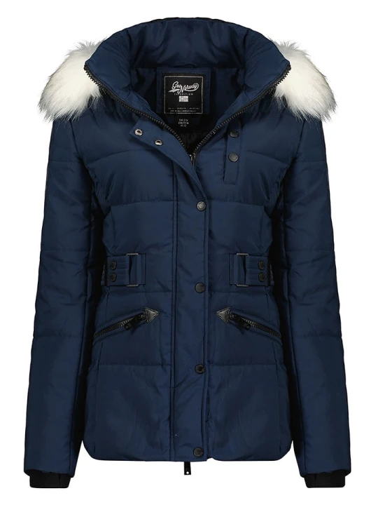 Zdjęcie produktu Geographical Norway Kurtka pikowana "Chester" w kolorze granatowym rozmiar: XL