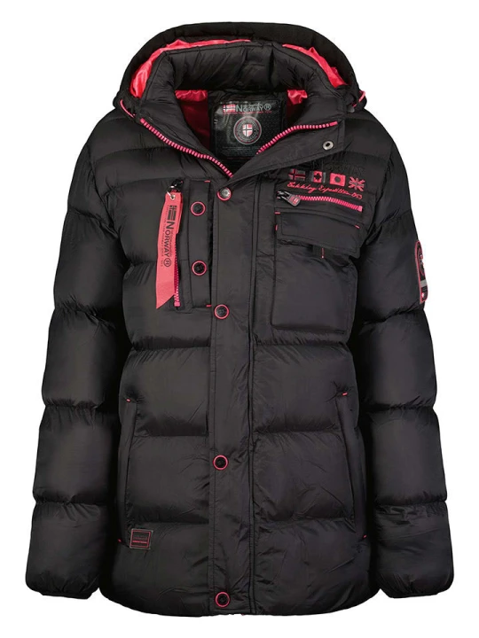 Zdjęcie produktu Geographical Norway Kurtka pikowana "Citernier" w kolorze czarnym rozmiar: L