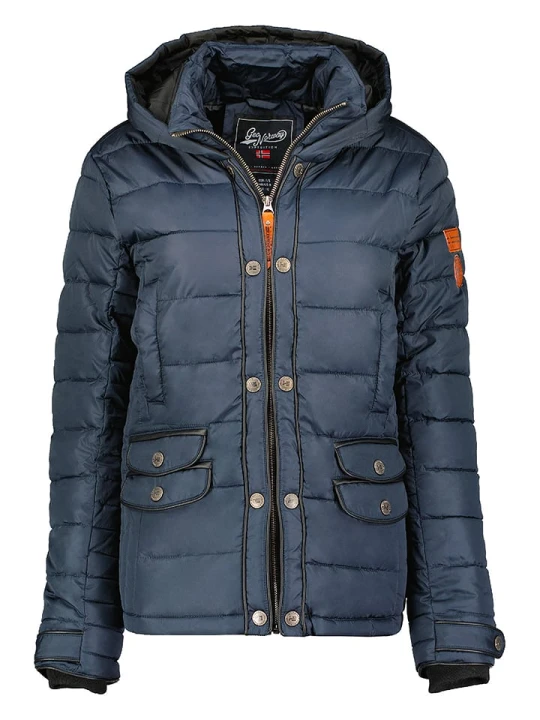 Zdjęcie produktu Geographical Norway Kurtka pikowana "Dacili" w kolorze granatowym rozmiar: S