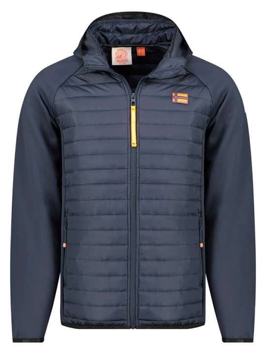 Zdjęcie produktu Geographical Norway Kurtka pikowana "Donald" w kolorze granatowym rozmiar: M
