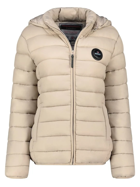 Zdjęcie produktu Geographical Norway Kurtka pikowana w kolorze beżowym rozmiar: XXL