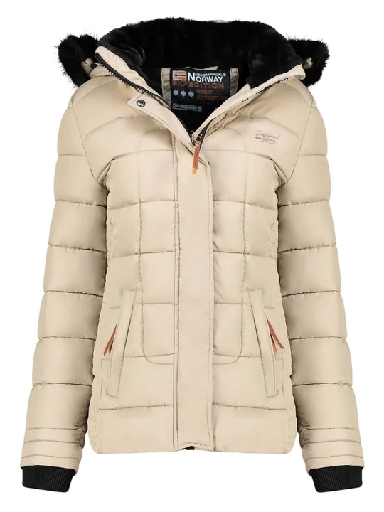 Zdjęcie produktu Geographical Norway Kurtka pikowana w kolorze beżowym rozmiar: XL