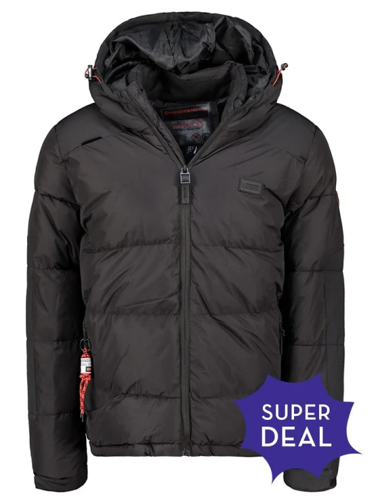 Zdjęcie produktu Geographical Norway Kurtka pikowana w kolorze czarnym rozmiar: XL