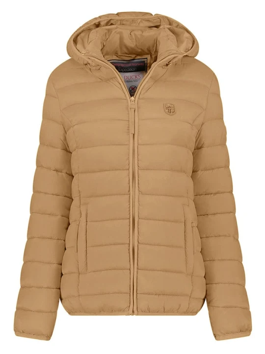 Zdjęcie produktu Geographical Norway Kurtka pikowana w kolorze jasnobrązowym rozmiar: XXL