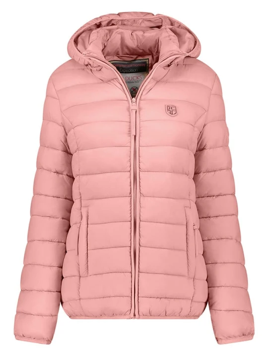 Zdjęcie produktu Geographical Norway Kurtka pikowana w kolorze jasnoróżowym rozmiar: XL
