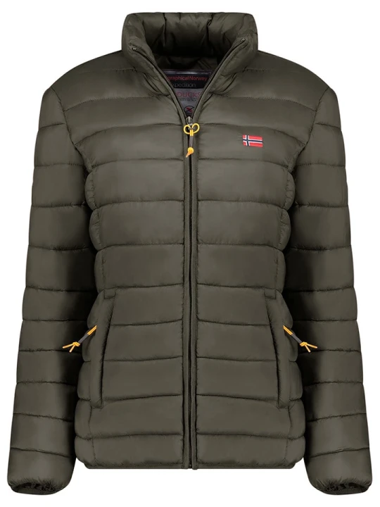 Zdjęcie produktu Geographical Norway Kurtka pikowana w kolorze khaki rozmiar: L