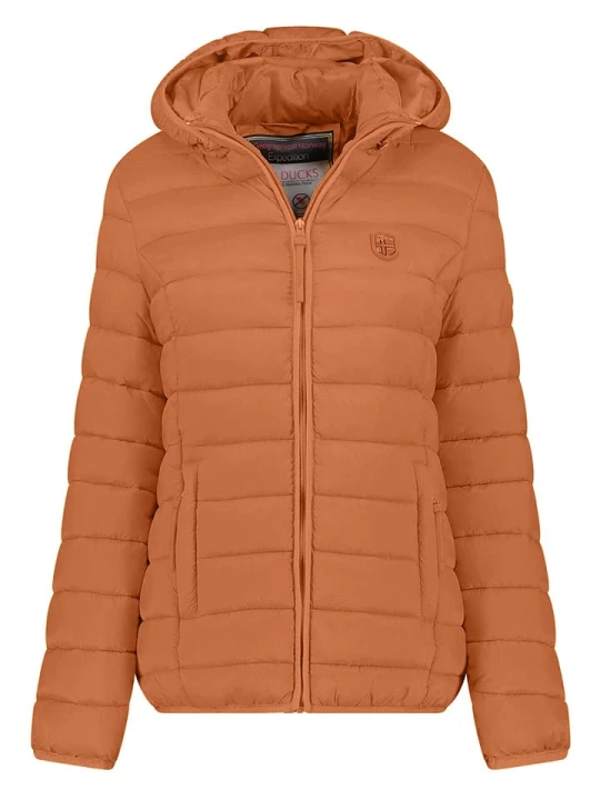 Zdjęcie produktu Geographical Norway Kurtka pikowana w kolorze pomarańczowym rozmiar: S