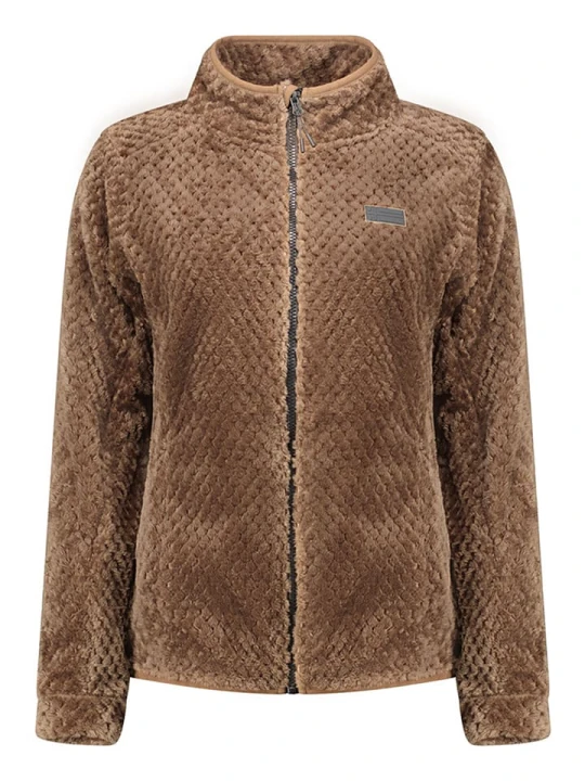 Zdjęcie produktu Geographical Norway Kurtka polarowa "Tadaba" w kolorze szarobrązowym rozmiar: M
