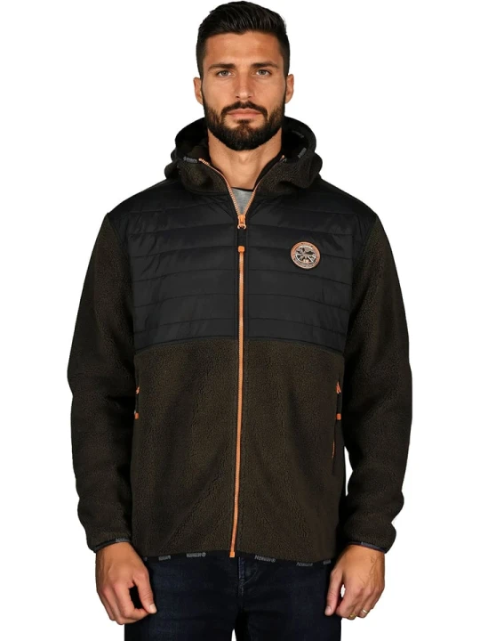 Zdjęcie produktu Geographical Norway Kurtka polarowa "Tangus" w kolorze khaki rozmiar: XL