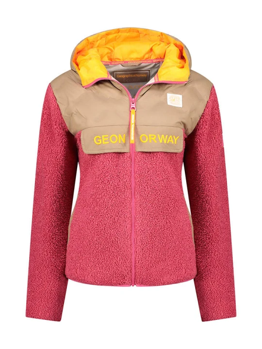 Zdjęcie produktu Geographical Norway Kurtka polarowa "Techic" w kolorze różowym rozmiar: XXL