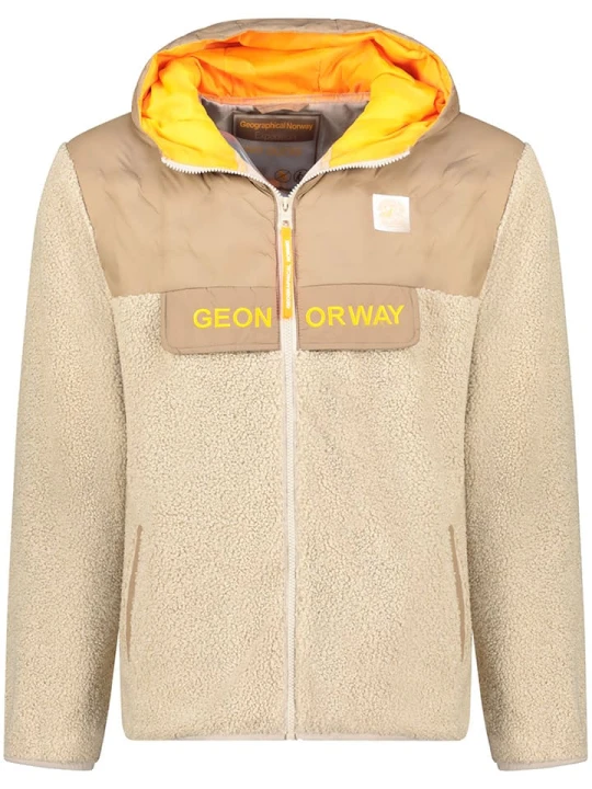 Zdjęcie produktu Geographical Norway Kurtka polarowa "Teclass" w kolorze beżowym rozmiar: S