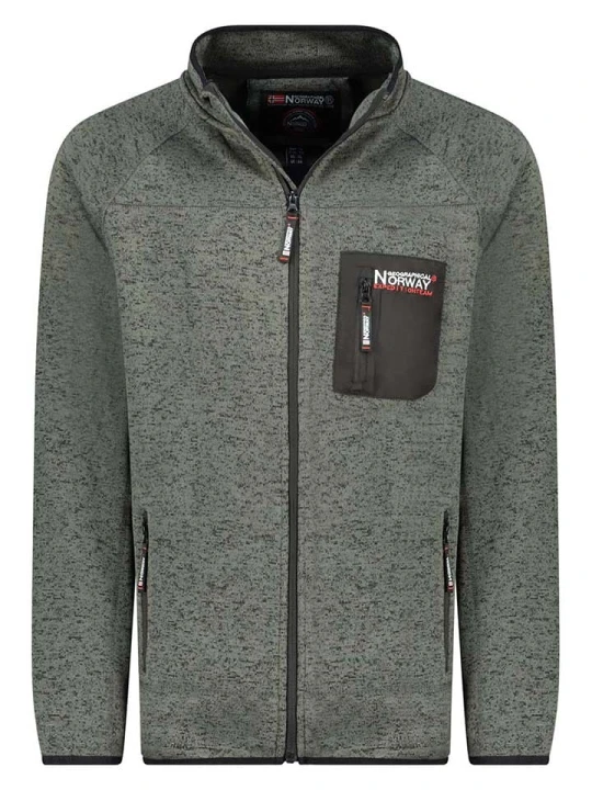 Zdjęcie produktu Geographical Norway Kurtka polarowa "Title" w kolorze szarym rozmiar: S
