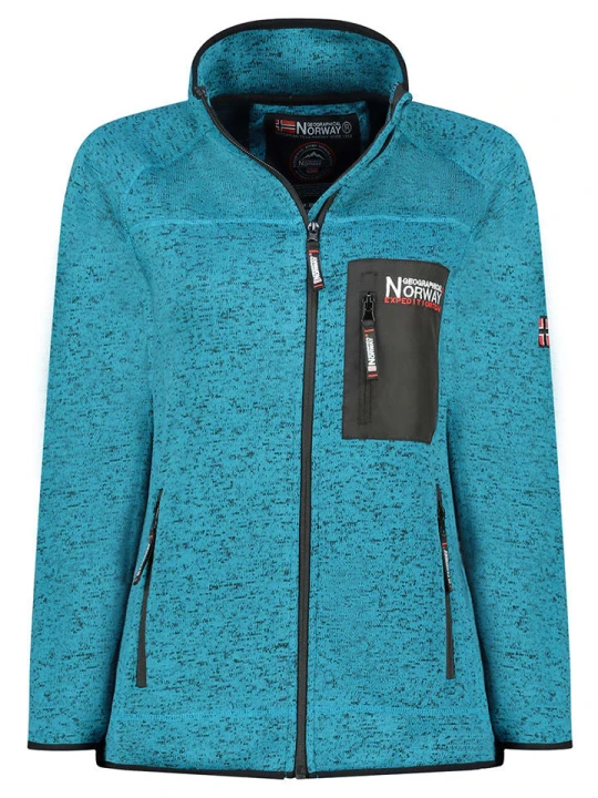 Zdjęcie produktu Geographical Norway Kurtka polarowa "Title" w kolorze turkusowym rozmiar: XXL
