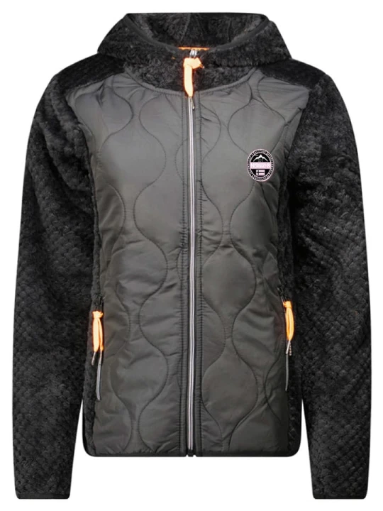 Zdjęcie produktu Geographical Norway Kurtka polarowa "Torsade" w kolorze czarnym rozmiar: L