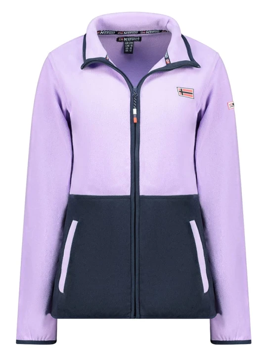 Zdjęcie produktu Geographical Norway Kurtka polarowa "Touki" w kolorze granatowo-fioletowym rozmiar: L