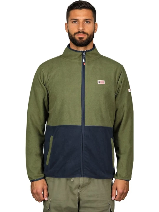 Zdjęcie produktu Geographical Norway Kurtka polarowa "Touki" w kolorze khaki rozmiar: XXL