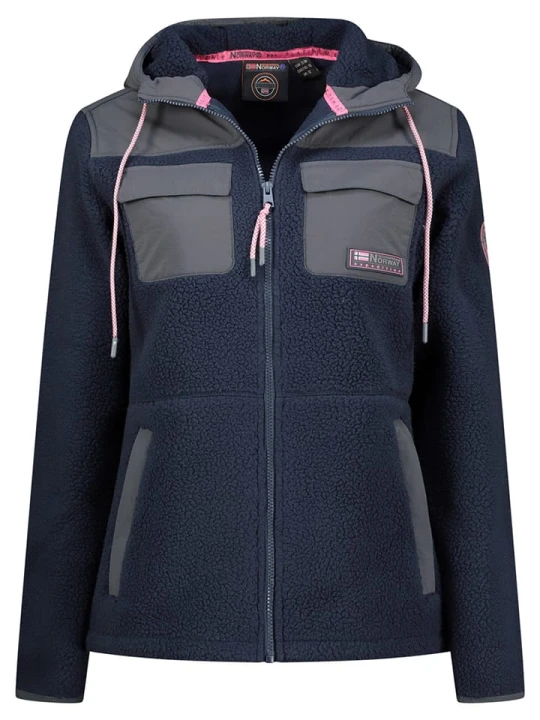 Zdjęcie produktu Geographical Norway Kurtka polarowa "Toulouse" w kolorze granatowym rozmiar: S