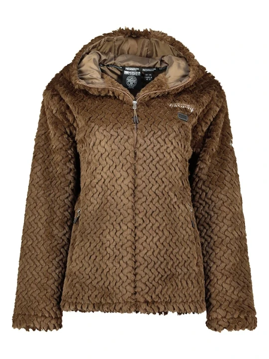 Zdjęcie produktu Geographical Norway Kurtka polarowa "Tredouce" w kolorze szarobrązowym rozmiar: M