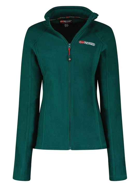 Zdjęcie produktu Geographical Norway Kurtka polarowa "Tug" w kolorze ciemnozielonym rozmiar: XXL