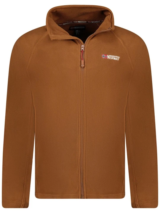 Zdjęcie produktu Geographical Norway Kurtka polarowa "Tug" w kolorze jasnobrązowym rozmiar: XXL