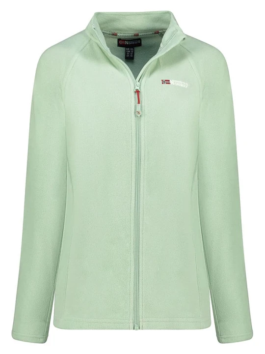 Zdjęcie produktu Geographical Norway Kurtka polarowa "Tug" w kolorze jasnozielonym rozmiar: L
